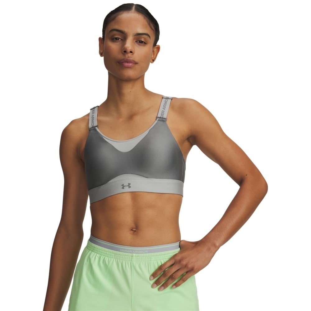 Nwt Under Armour Infinity High Impact Sports Bra Clay Green Titanium Xl D-Dd